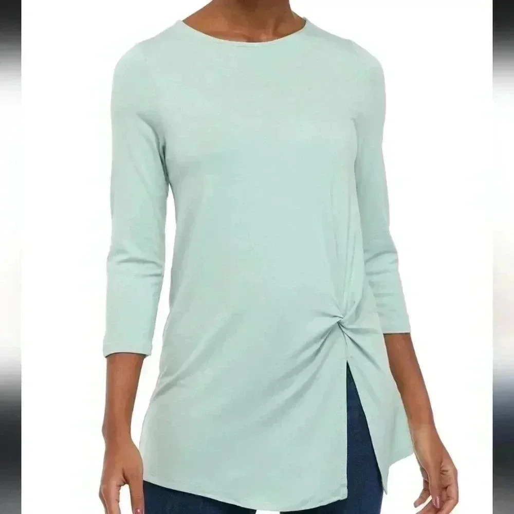 Cupio Women's Front Knot Long Sleeve